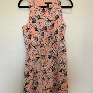 Banana Republic Pink Floral Fit N Flare Dress 4